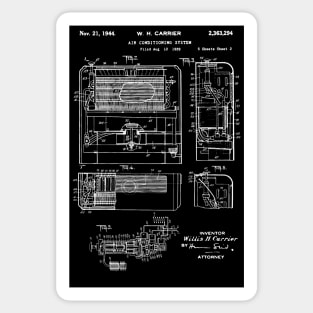 Air Conditioner Patent 1939 AC technician gift Sticker